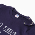 Лонгслив для мальчика, цвет тёмно-синий, рост 92 см - фото 23549172