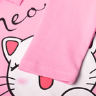 Водолазка для девочек, цвет розовый, рост 98 см - фото 25280614