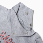 Водолазка для девочек, цвет серый меланж, рост 98 см (комплект 2 шт) - фото 23549247