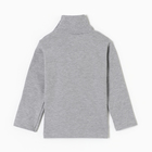 Водолазка для девочек, цвет серый меланж, рост 98 см (комплект 2 шт) - фото 23549249