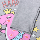 Водолазка для девочек, цвет серый меланж, рост 104 см - фото 23549251