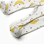 Комбинезон детский, цвет белый/бананы, рост 74 - фото 23536056