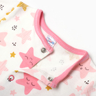 Комбинезон детский, цвет белый/звездочки, рост 68 - фото 23536066