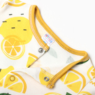 Комбинезон детский, цвет белый/лимоны, рост 62 - Фото 2