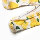 Комбинезон детский, цвет белый/лимоны, рост 62 - Фото 4