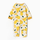 Комбинезон детский, цвет белый/лимоны, рост 62 - Фото 5