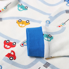 Комбинезон детский, цвет белый/машинки, рост 74 - фото 23536119