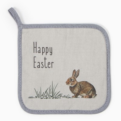 Набор подарочный Happy Easter: полотенце 40×73 см, прихватка 19×19 см, магнит 11×7 см