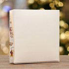 Коробка складная, подарочная новогодняя с окном "Новогодняя" 20 х 20 х 4 см. - Фото 4