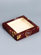 Коробка складная, подарочная новогодняя с окном «С Новым годом», 20×20×4 см - Фото 2