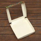 Коробка складная, подарочная новогодняя с окном «С Новым годом», 20×20×4 см - Фото 5