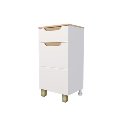 Комод для ванной «Амалия 400», на ножках, 300×400×800 мм, цвет белый/дуб сонома
