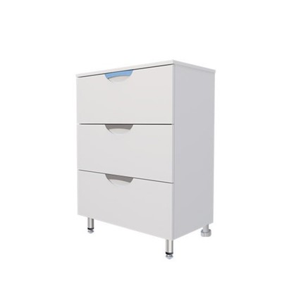 Комод для ванной «Модерн 700», на ножках, 3 ящика, 300×700×800 мм, цвет белый