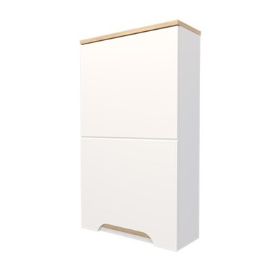 Шкаф для ванной комнаты «Амалия», 400×150×700 мм, цвет белый/дуб сонома