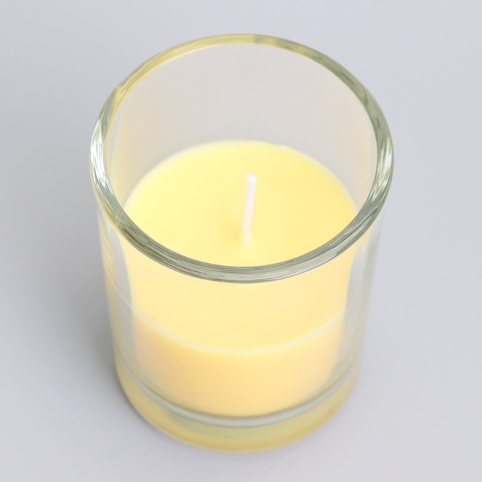 Свеча  ароматическая в стекле 5х6см, Манго