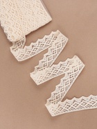 Кружево вязаное, 40 мм × 10 ± 1 м, цвет бежевый - Фото 2