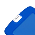 Бейдж вертикальный, внешний размер 110×70 мм, внутренний размер 83×52 мм, силиконовый, синий - Фото 5