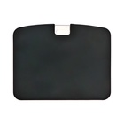 Бейдж горизонтальный, внешний размер 100×79 мм, внутренний размер 85×54 мм, силиконовый, чёрный - Фото 4