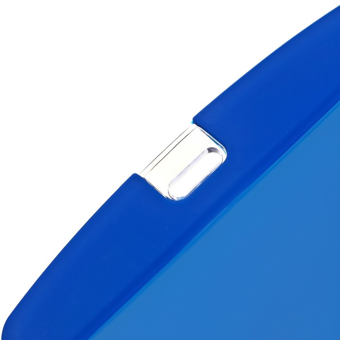 Бейдж горизонтальный, внешний 100х79 мм, внутренний 85х54 мм, силиконовый, синий