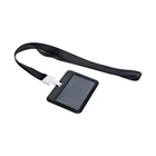 Бейдж горизонтальный, внешний 100×80 мм, внутренний 52×82 мм, лента 42 см, Кот  (артикул 9937112)  большой выбор товаров оптом и в розницу по низким ценам с доставкой