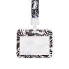 Бейдж горизонтальный, внешний размер 100×80 мм, внутренний размер 52×82 мм, на ленте 42 см, «Граффити» - Фото 5