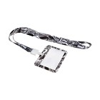 Бейдж горизонтальный, внешний размер 100×80 мм, внутренний размер 52×82 мм, на ленте 42 см, «Граффити» - Фото 5