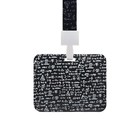 Бейдж горизонтальный, внешний размер 100×80 мм, внутренний размер 52×82 мм, на ленте 42 см, «Формулы» - Фото 2