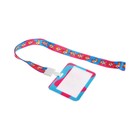 Бейдж горизонтальный, внешний размер 100×80 мм, внутренний размер 52×82 мм, на ленте 42 см, «Корги» - Фото 4