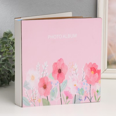 Фотоальбом на 100 фото 10×15 см «Розовые цветы», 22×4×23 см