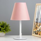 Лампа настольная Jack 1х15Вт Е14 белый/розовый 18х18х32см RISALUX - фото 320840215