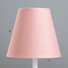 Лампа настольная Jack 1х15Вт Е14 белый/розовый 18х18х32см RISALUX - Фото 4