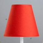 Лампа настольная Jack 1х15Вт Е14 белый/красный 18х18х32см RISALUX - фото 23460483