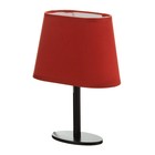 Лампа настольная Harry 1х15Вт Е14 черный/красный 20х10х26,5см RISALUX - фото 23460518