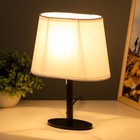 Лампа настольная Harry 1х15Вт Е14 черный/белый 20х10х26,5см RISALUX - фото 23460520