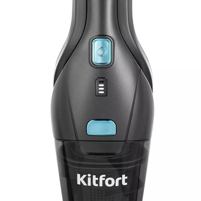 Пылесос Kitfort КТ-5161-1, вертикальный, беспроводной, 120/60 Вт, 0.5 л, тёмно-серый