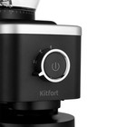 Кофемолка Kitfort КТ-7167, электрическая, жерновая, 200 Вт, 240 г, чёрная - Фото 5