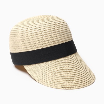 Кепка плетёная MINAKU, бежевая, размер 58