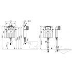 Бачок для унитаза скрытого типа Alcadrain AM112-0001, двойной смыв - Фото 2