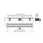 Трап Alcadrain Fit&Go APZ13-DOUBLE9-550, с двухсторонней решеткой, 550 мм - Фото 3