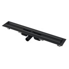 Трап Alcadrain APZ101BLACK-650, с порогами, 650 мм, чёрный матовый - Фото 1
