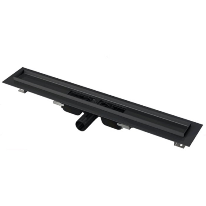 Трап Alcadrain APZ101BLACK-850, с порогами, 850 мм, чёрный матовый - Фото 1