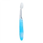 Зубная щетка складная в индивидуальной упаковке, 1 штука, средней жесткости, голубая - Фото 3