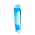 Зубная щетка складная в индивидуальной упаковке, 1 штука, средней жесткости, синяя - фото 290848483