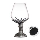 Бокал для коньяка «Рука скелета», 550 мл, стекло, серебристый - Фото 3