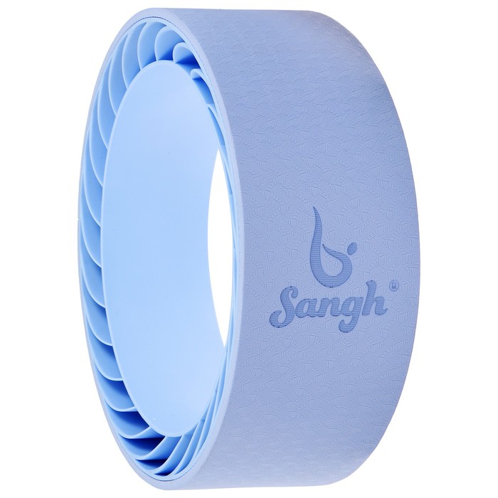 Йога-колесо Sangh «Лотос», 33×13 см, цвет голубой - Фото 1