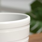 Горшок цветочный "Цинерария" белый, 2,4 л - фото 23460623