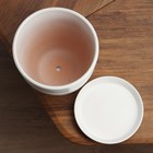 Горшок цветочный "Цинерария" белый, 2,4 л - фото 23460624