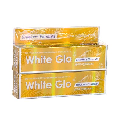 Зубная паста White glo отбеливающая, для курящих, 24 мл * 2 шт.