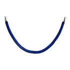 Канат бархатный оградительный, cеребряный наконечник-1,5м, синий - фото 8599821