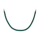 Канат плетеный оградительный 1.5м, cеребрянный наконечник, зеленый - фото 8599827